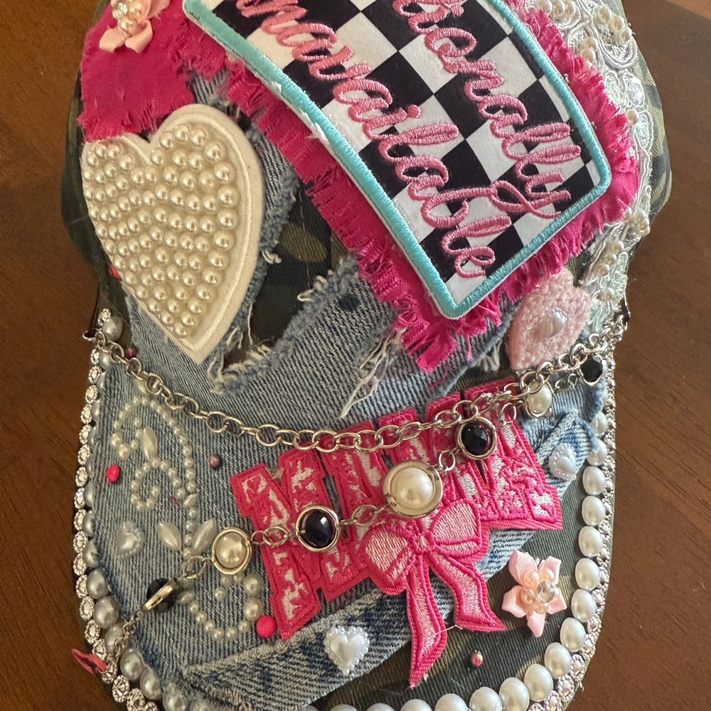 Stylish Pink and Blue Kids Cap